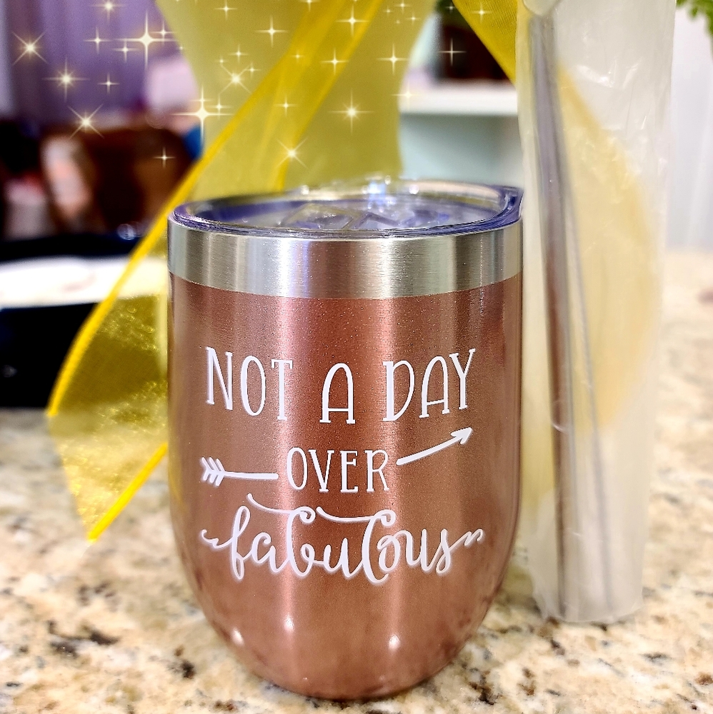 Beverage Tumbler | Rose Gold | Stainless Steel